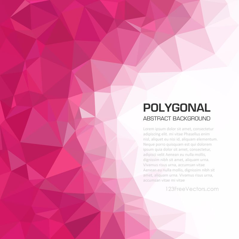 800x800 Abstract Pink Geometric Polygon Background W Bali Project