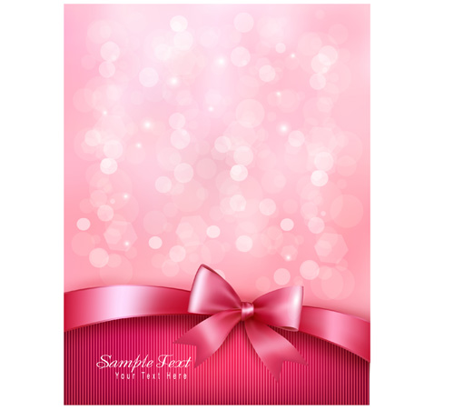 500x451 Pink Background With Bow Vector Free Vector Downloads Site 'give'