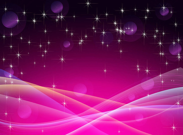 600x441 Star Light With Pink Wavy Background Vector Free Download