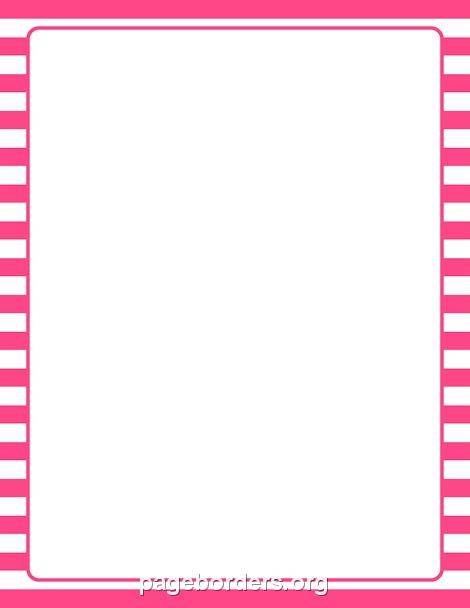 Hot Pink And White Striped Border Clip Art 470x608 Hot Pink And White Striped Border Clip Art