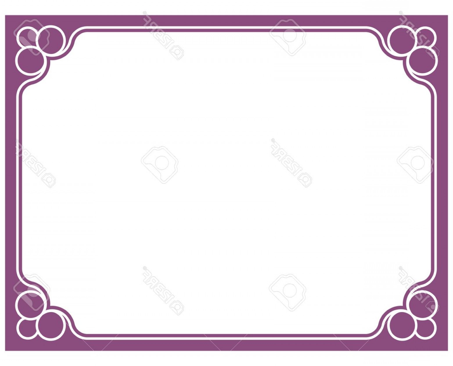 Photostock Vector Pink Purple Border Frame Deco Vector Art Simple 1560x1262 Photostock Vector Pink Purple Border Frame Deco Vector Art Simple