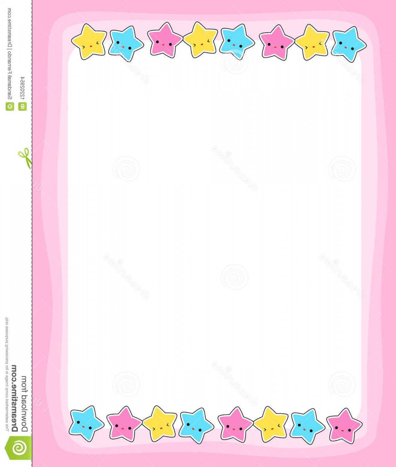 Pink Star Border Vector Cqrecords 1321x1560 Pink Star Border Vector Cqrecords
