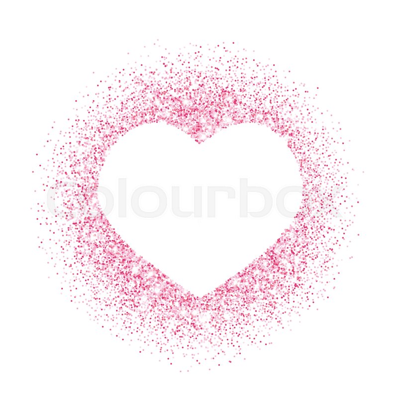 Pink Glitter Heart Frame, Border Stock Vector Colourbox 800x800 Pink Glitter Heart Frame, Border Stock Vector Colourbox