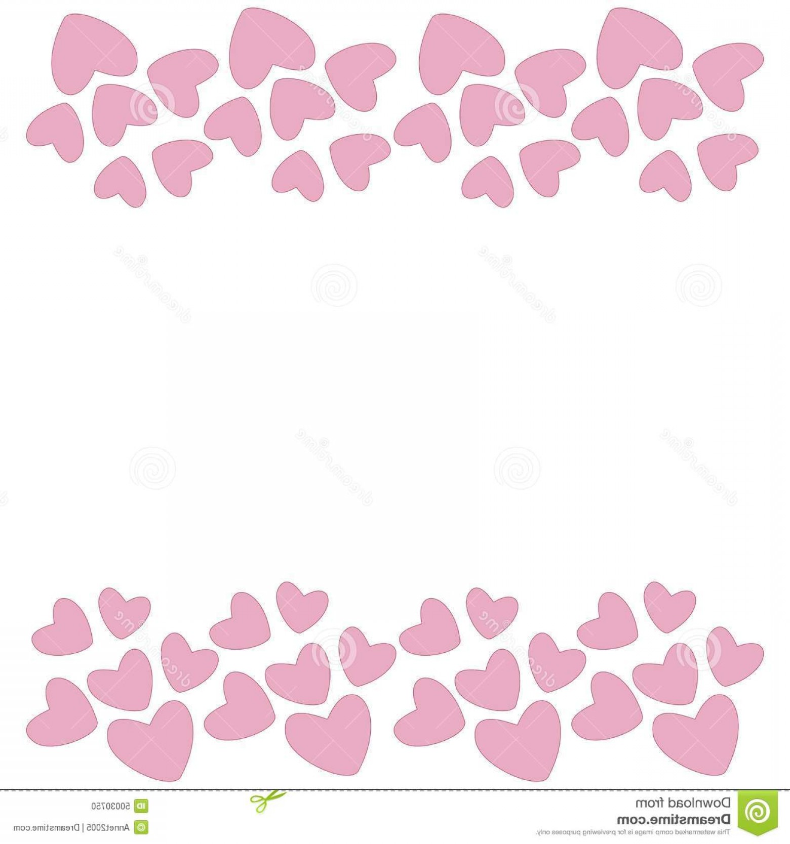 Stock Illustration Pink Heart Border Vector Horizontal Light 1560x1668 Stock Illustration Pink Heart Border Vector Horizontal Light