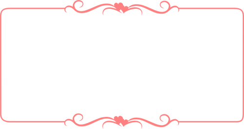 Vector Illustration Of Heart Decorated Pink Border 500x265 Vector Illustration Of Heart Decorated Pink Border