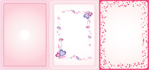 Wedding Love Pink Border Free Vector Download 600x283 Wedding Love Pink Border Free Vector Download