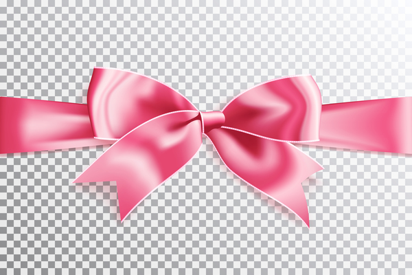 Premium Vector  A set of pink bows with different colors