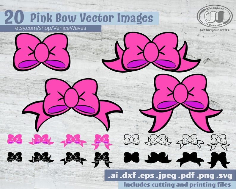 794x635 Pink Bows Bow Outline Bow Clipart Bow Pdf Bow Etsy