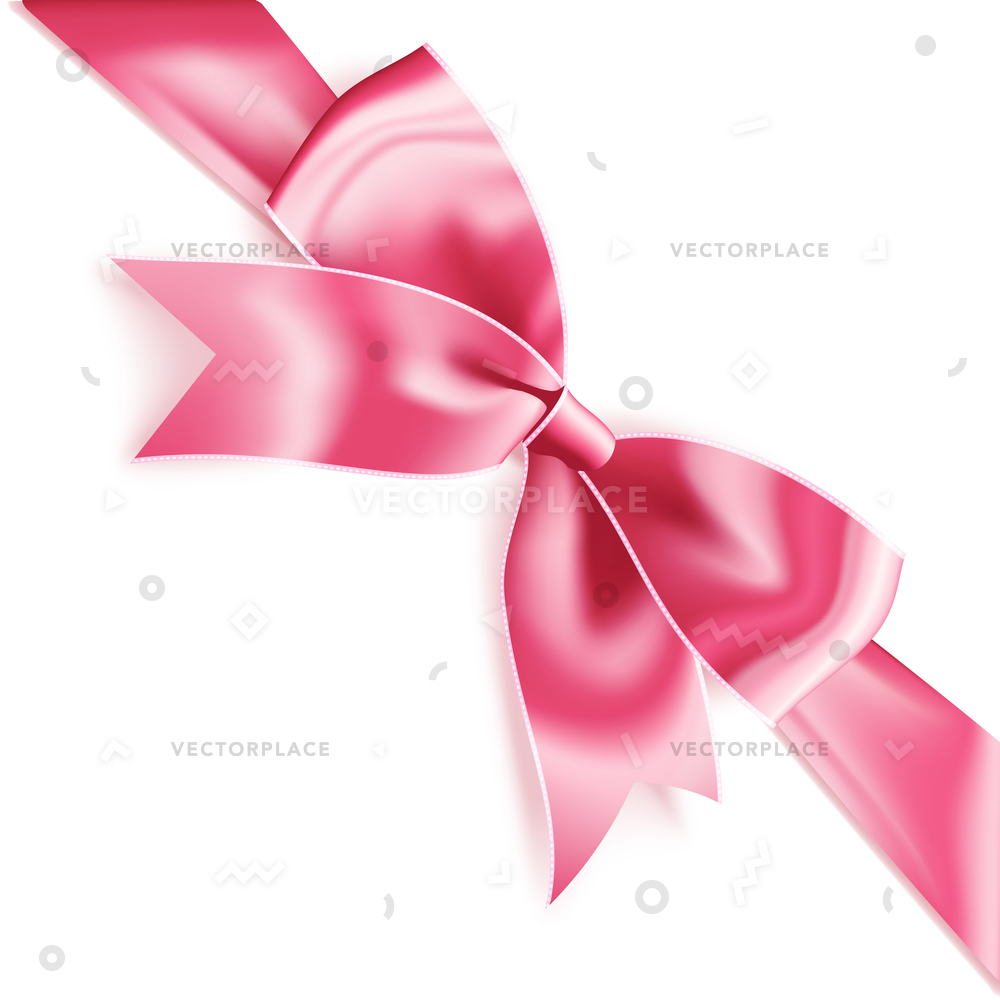 Premium Vector  A set of pink bows with different colors