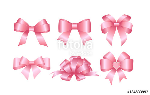 Pink Bow Vector at Vectorified.com | Collection of Pink Bow Vector free ...