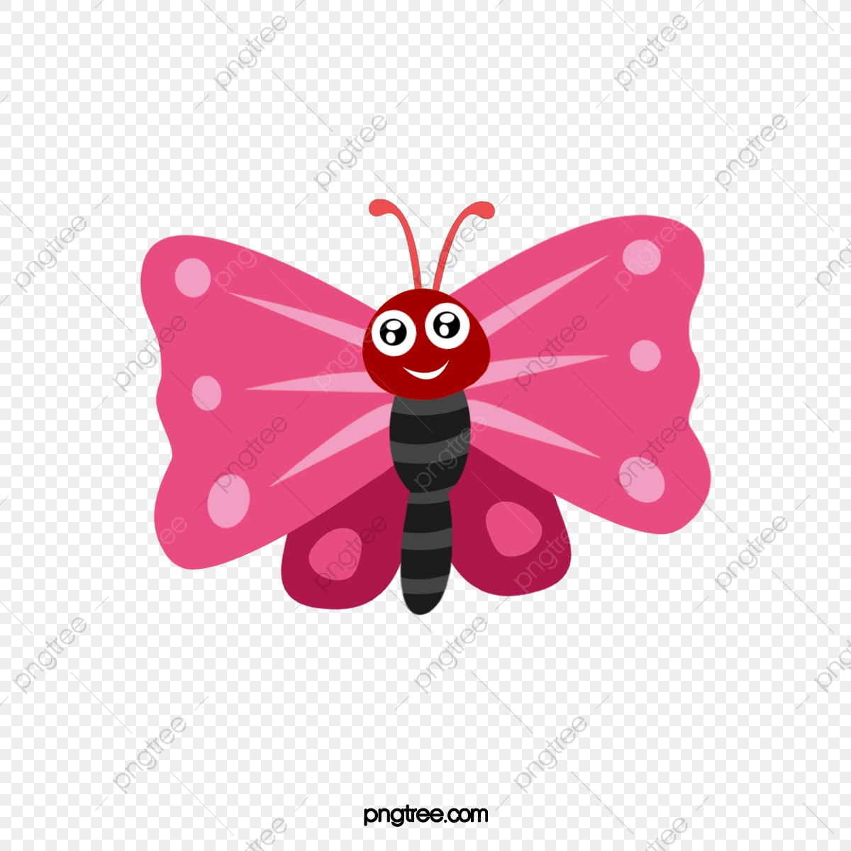 1200x1200 Pink Butterfly Vector, Butterfly, Creative, Hand Painted Png