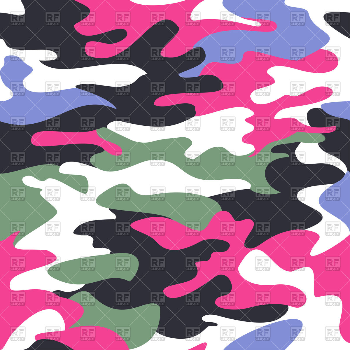1200x1200 Camouflage Pink Seamless Pattern Vector Image Of Backgrounds