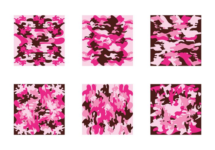 700x490 Free Pink Camo Vector Pattern