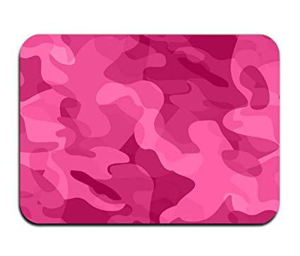425x362 Riango Dark Pink Camo Vector Bath Mat Durable Door