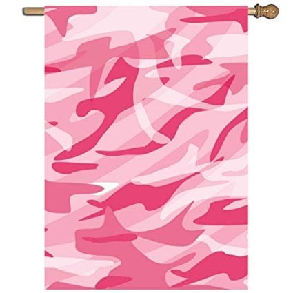 425x425 Xasff Pink Camo Vector Garden Flag Decorative Sided