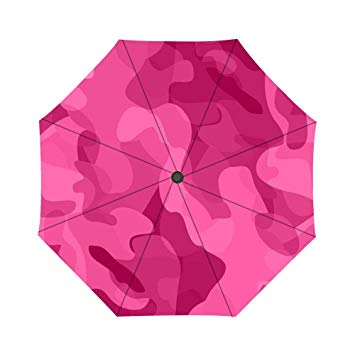 355x355 Pink Camo Vector Umbrella Custom Umbrella, Folding