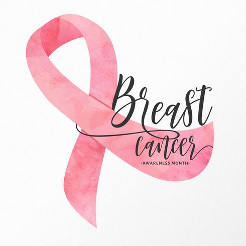 490x490 Watercolor Breast Cancer Awareness Ribbon