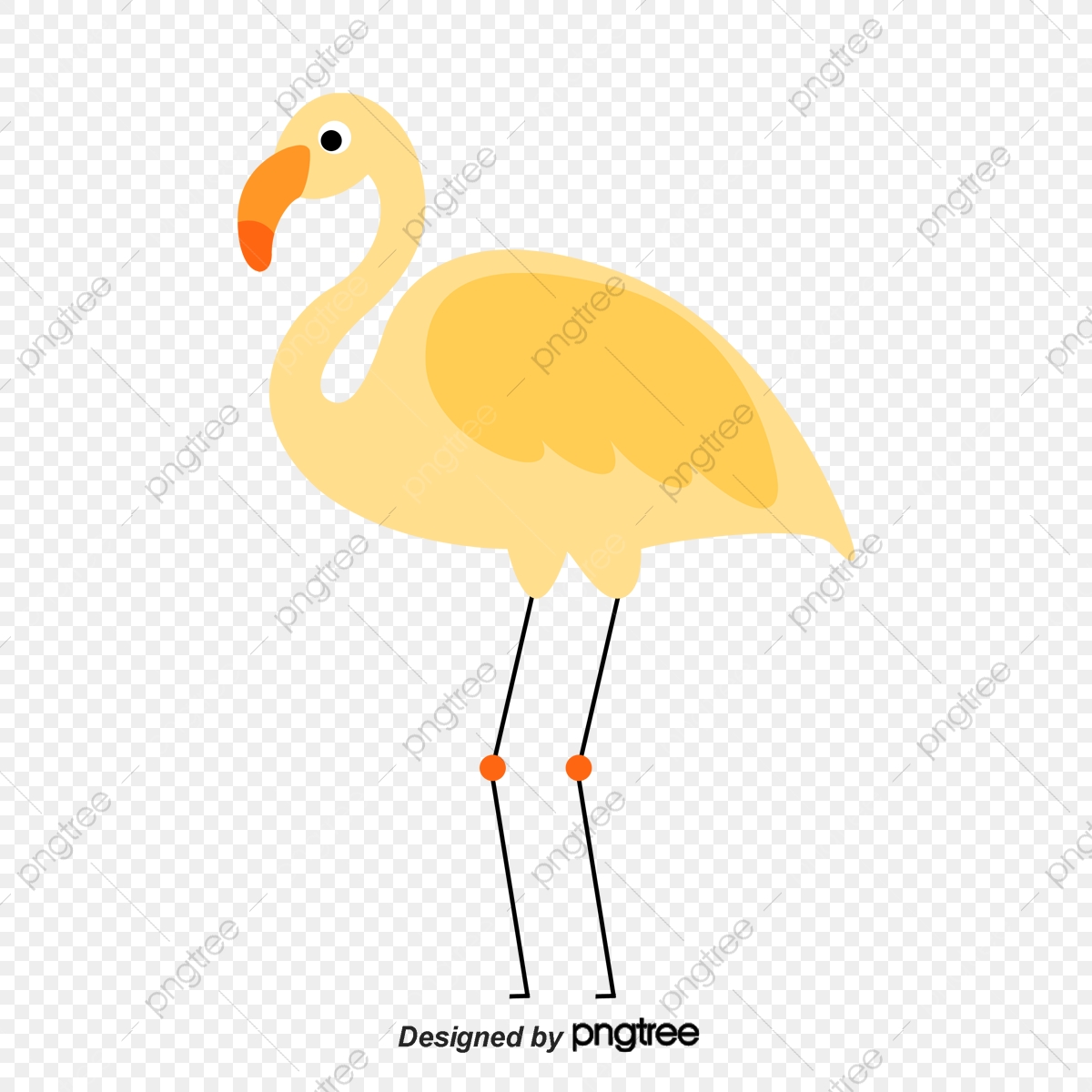 1200x1200 Pink Flamingo Vector, Pink, Flamingo, Straight Mouth Png
