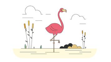 356x200 Flamingo Free Vector Art