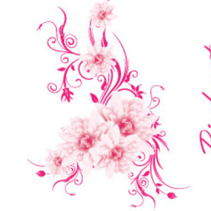 Pink Floral Vector at Vectorified.com | Collection of Pink Floral ...