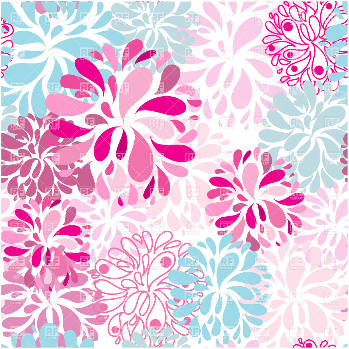 1200x1200 Pink Floral Seamless Background Vector Image Of Backgrounds