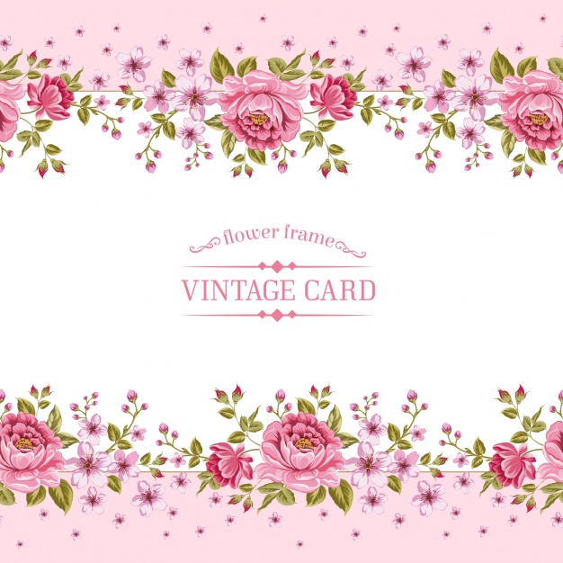 626x626 Pink Floral Template Vector Premium Download