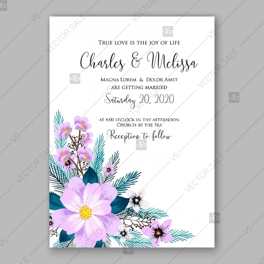540x540 Pink Peony Wedding Invitation Template Design Christening