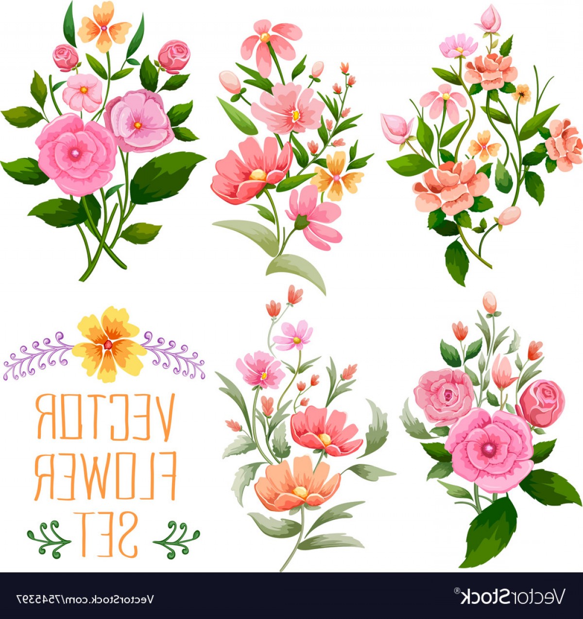 1200x1274 Watercolor Vintage Bunch Of Flower Vector Soidergi