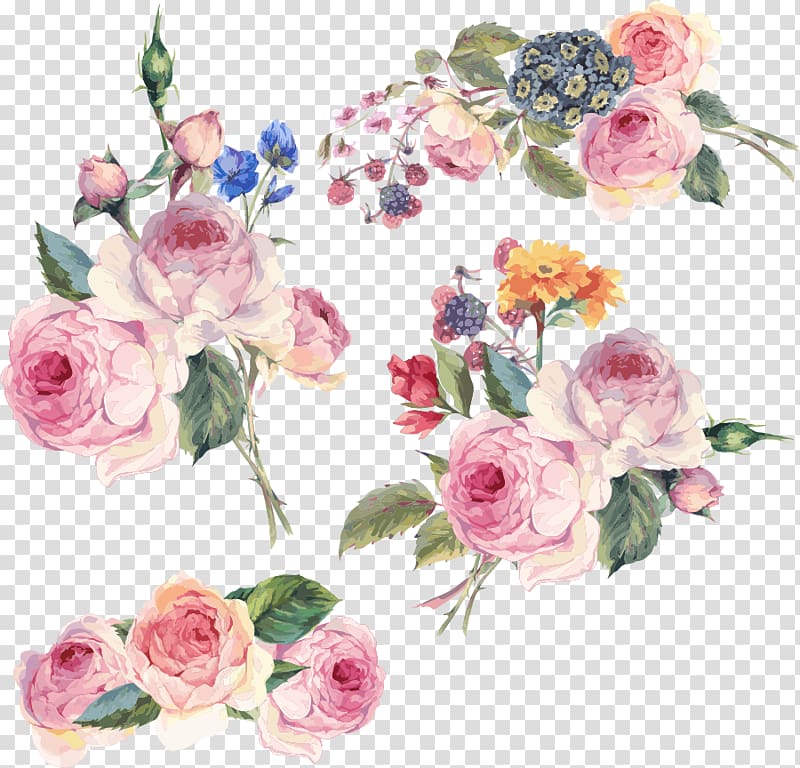 800x768 Flower Floral Design Hand Painted Flowers Pink Flowers