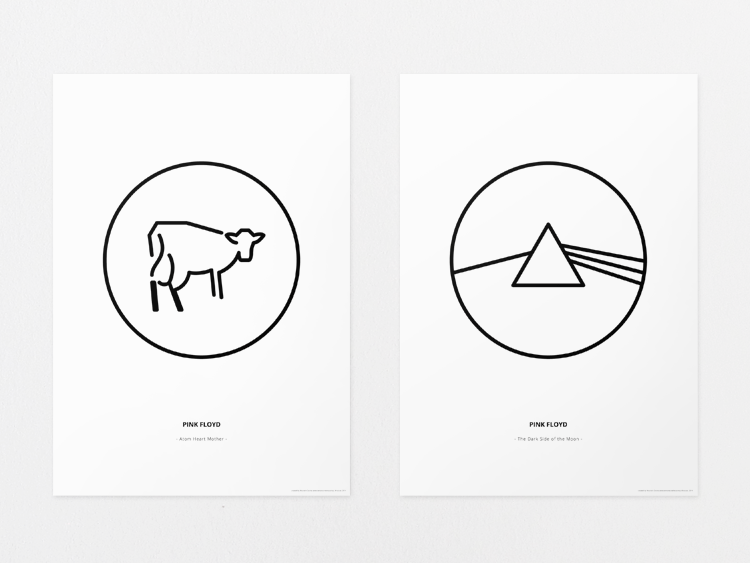 750x563 Pink Floyd Icon Set On Behance Graphic Design