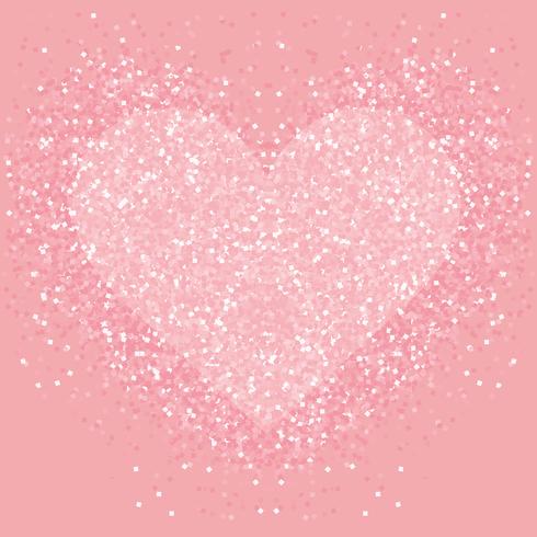 490x490 Pastel Pink Glitter Heart Shimmer Love Background