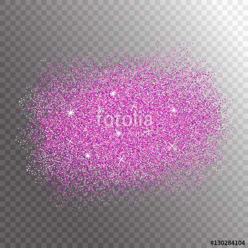 500x500 Pink Glitter Splash On Transparent Background Vector Illustration