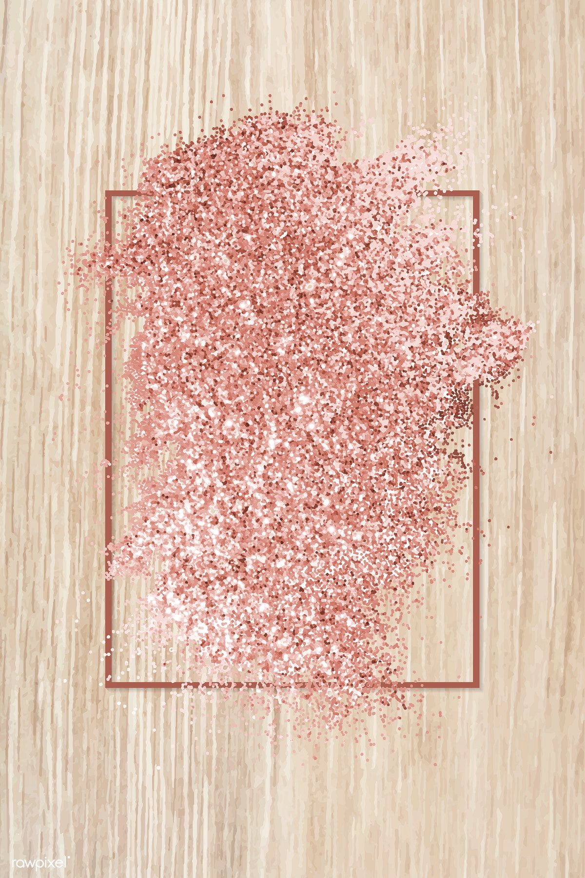 1200x1800 Pink Gold Glitter With A Brownish Red Rhombus Frame On A Beige