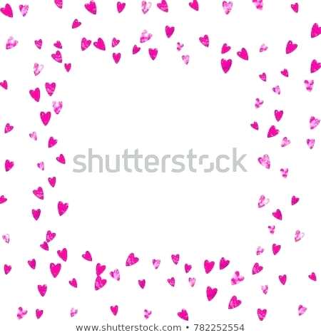 450x470 Heart Border For Valentines Day With Pink Glitter Vector Confetti