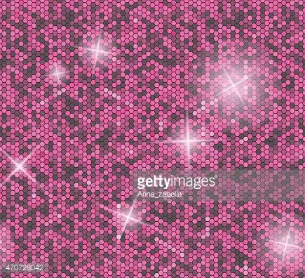 435x396 Pink Seamless Background With Glitter Vector Pattern Premium