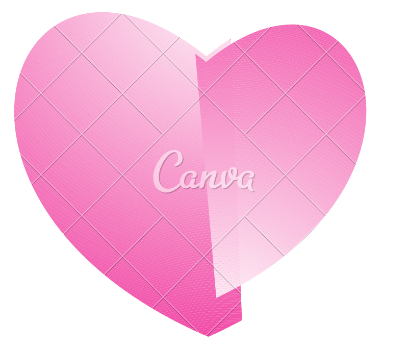 800x684 Beautiful Glossy Pink Heart Vector Icon Illustration