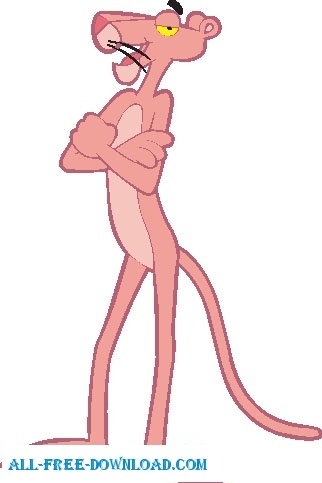 322x483 Pink Panther Free Vector In Encapsulated Postscript