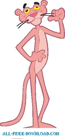 Pink Panther Vector at Vectorified.com | Collection of Pink Panther ...