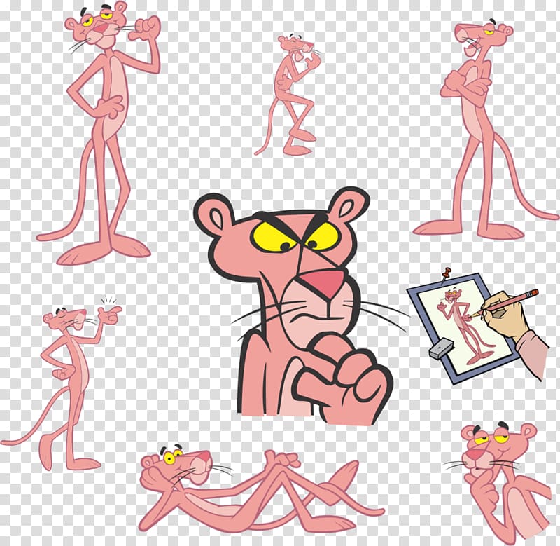 800x779 Pink Panther Illustration, Cartoon The Pink Panther Inspector