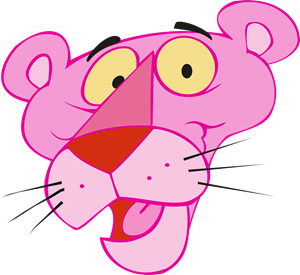 300x275 Pink Panther Face Logo Vector