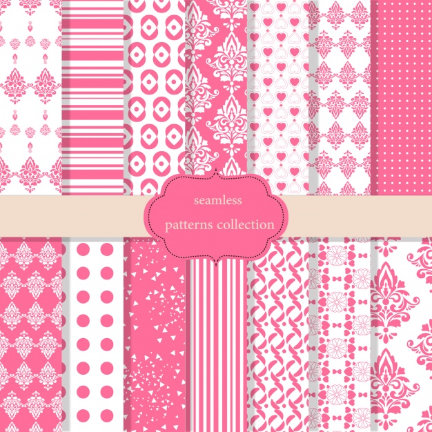 626x626 Pink Patterns Collection Vector Free Download