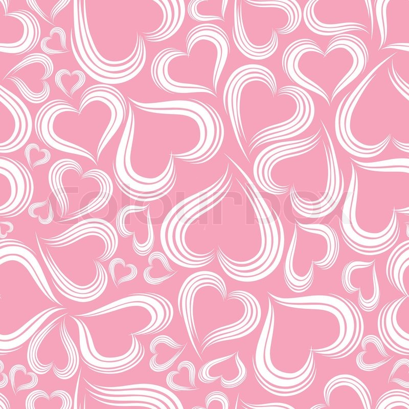 800x800 Pink Red Pattern Heart Background Stock Vector Colourbox