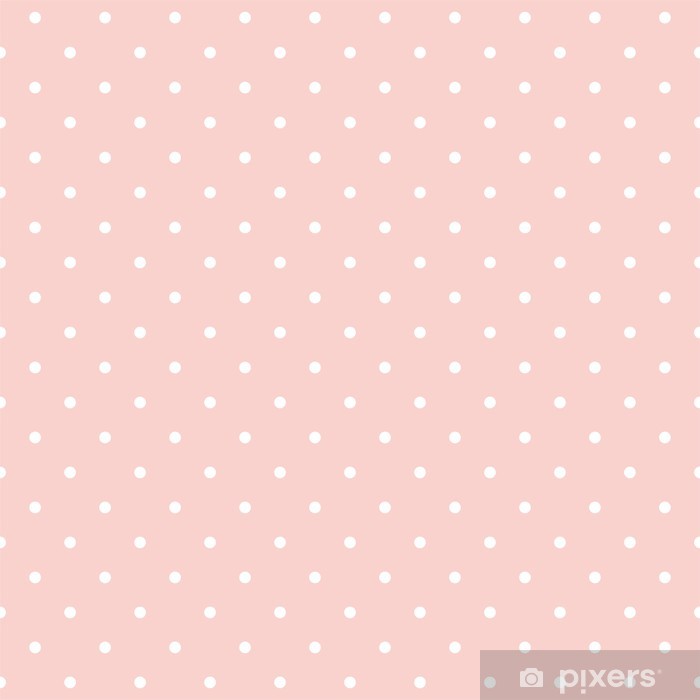 700x700 Polka Dots On Baby Pink Background Seamless Vector Pattern Poster