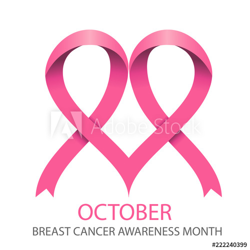 500x500 Heart, Breast Cancer Pink Ribbon Vector