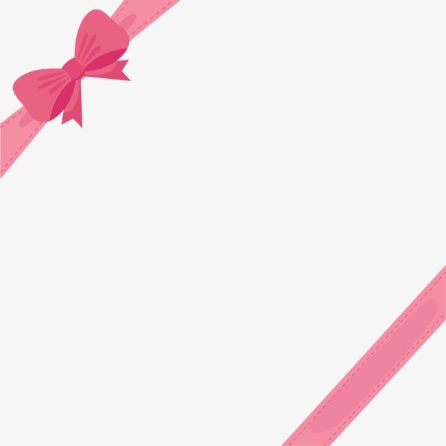 650x650 Pink Ribbon Bow Border, Pink, Lovely, Bow Png And Vector