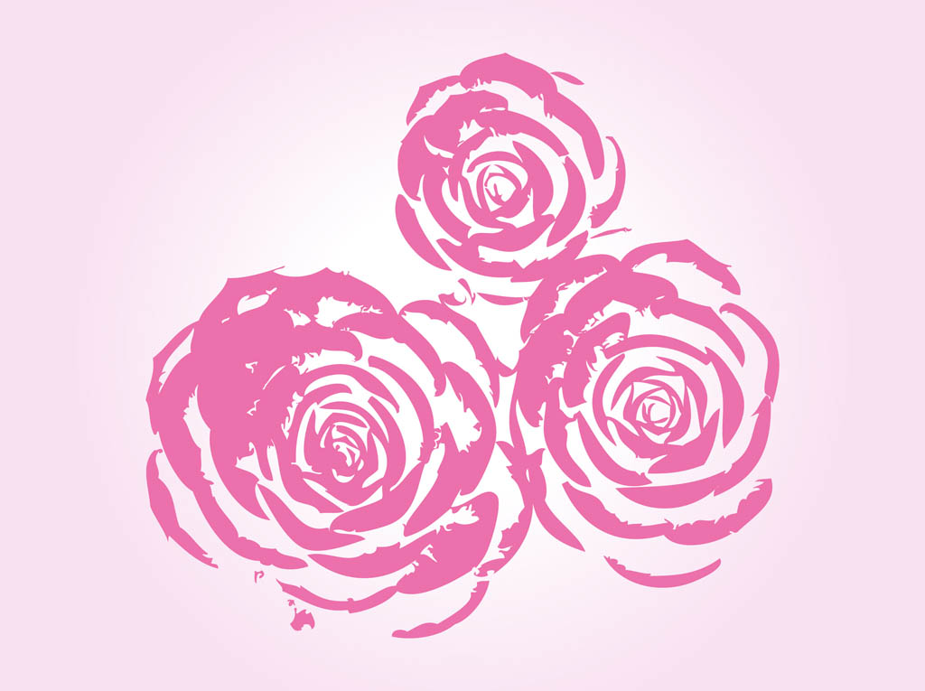 Pink Roses Vector Art Graphics 1024x765 Pink Roses Vector Art Graphics