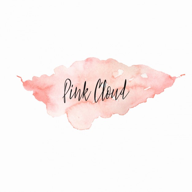 626x626 Pink Watercolor Cloud Vector Free Download