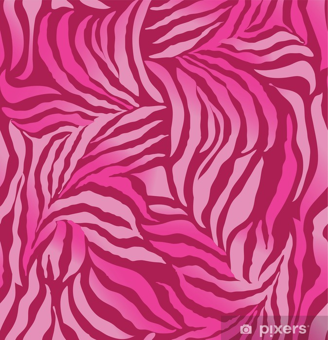 Pink Zebra Seamless Vector Skin Wall Mural 674x700 Pink Zebra Seamless Vector Skin Wall Mural