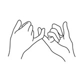 160x160 Pinky Promise Hands Vector Stock Image And Royalty Free Vector