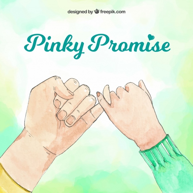 626x626 Pinky Promise In Hand Drawn Style Vector